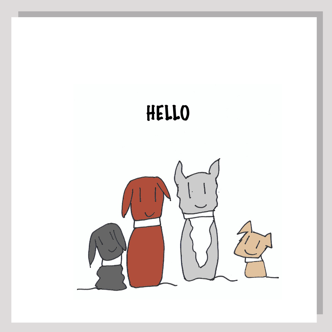 Dog friends card