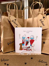 Load image into Gallery viewer, Personalised Family Christmas cards - set of 10